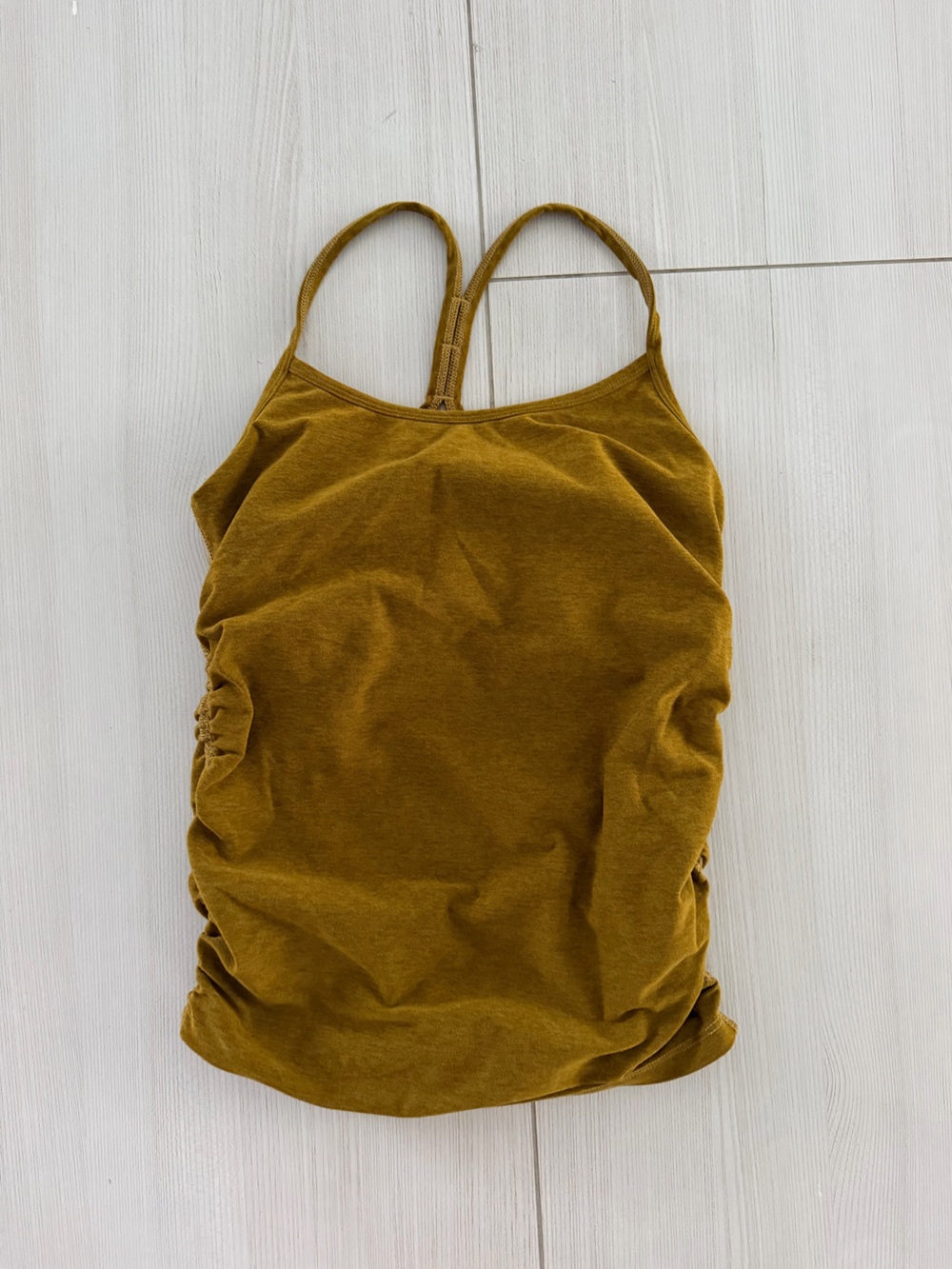 Beyond the Bump Mustard Ruched Maternity Camisole XS